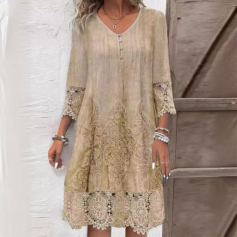 Jenna - Women Floral Summer Midi Dress