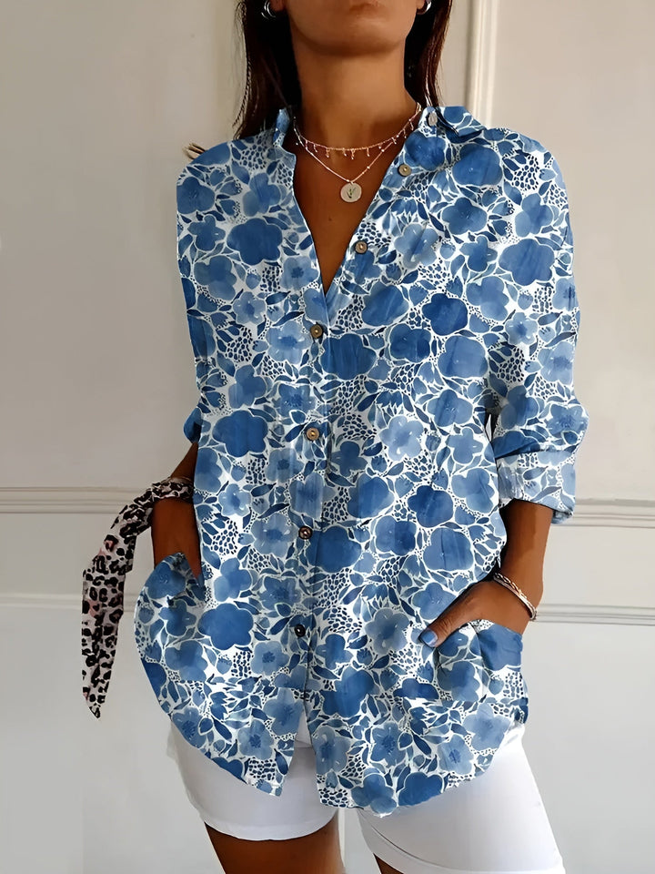 Avril - Chic Spring Blouse with Whimsical Prints