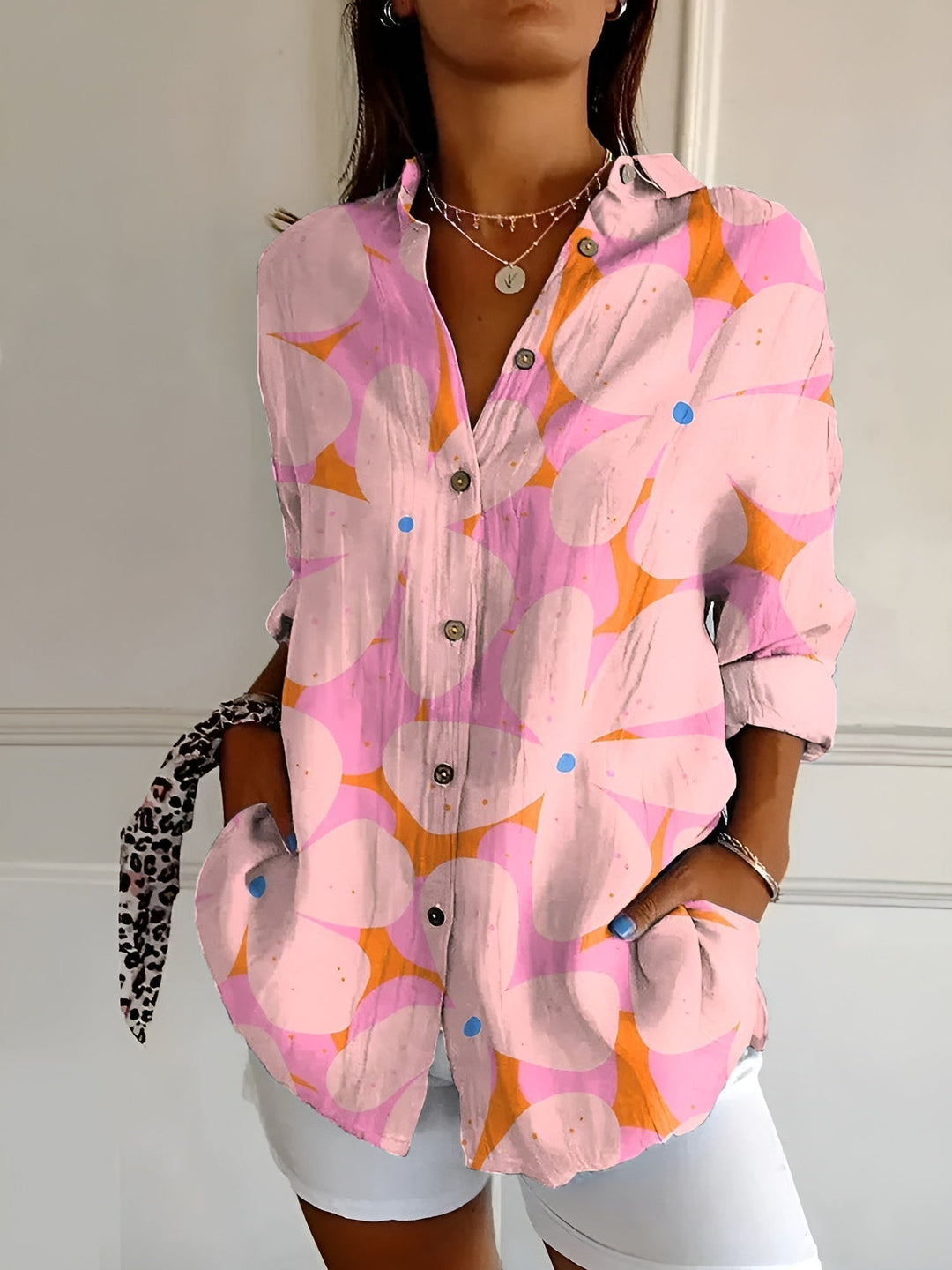 Avril - Chic Spring Blouse with Whimsical Prints