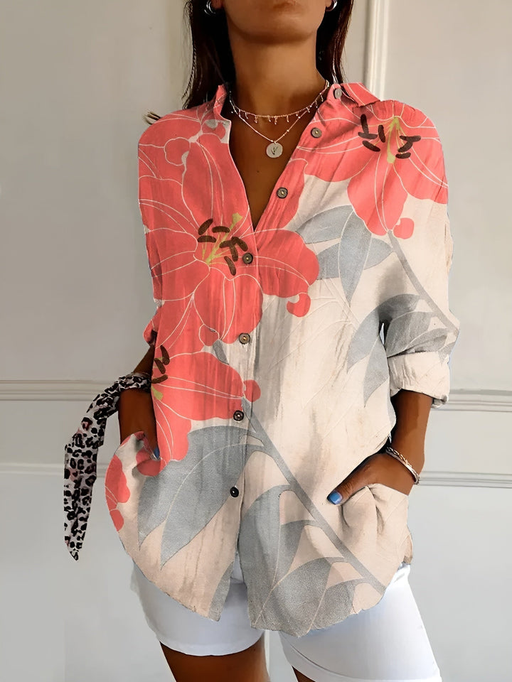 Avril - Chic Spring Blouse with Whimsical Prints