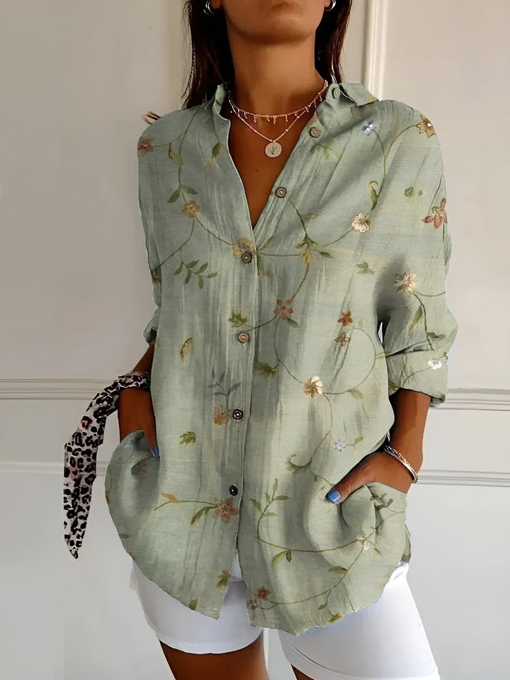 Avril - Chic Spring Blouse with Whimsical Prints