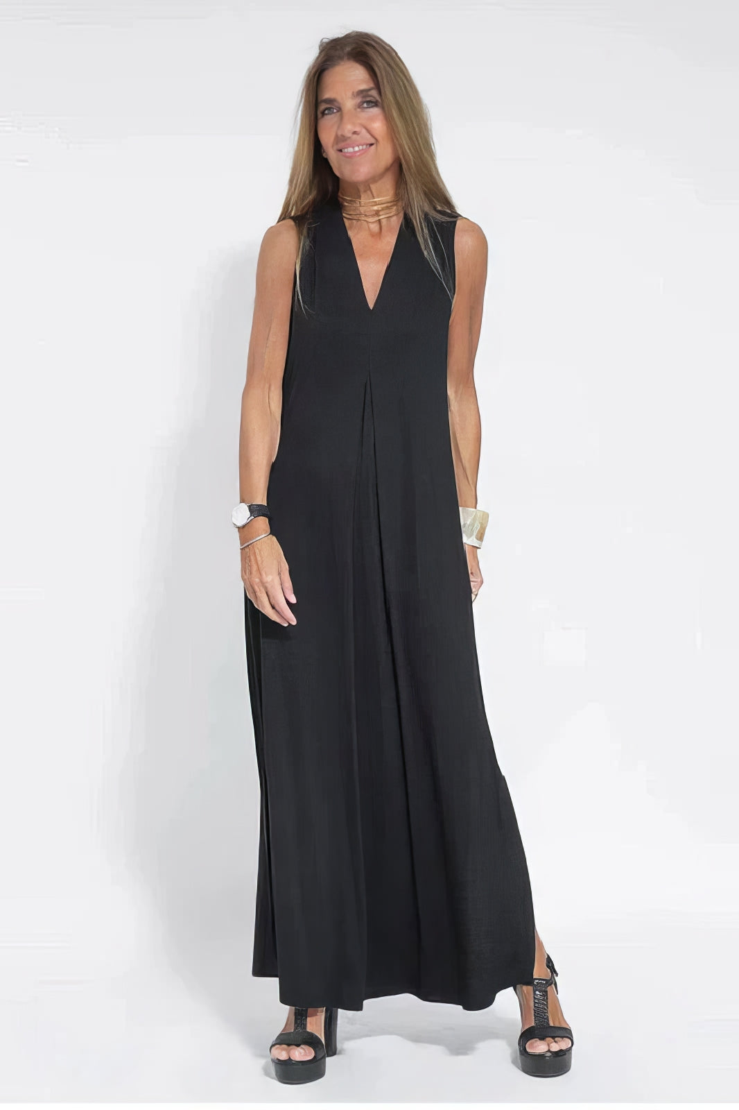 June - Elegant Maxi Dress with Coordinated Cardigan