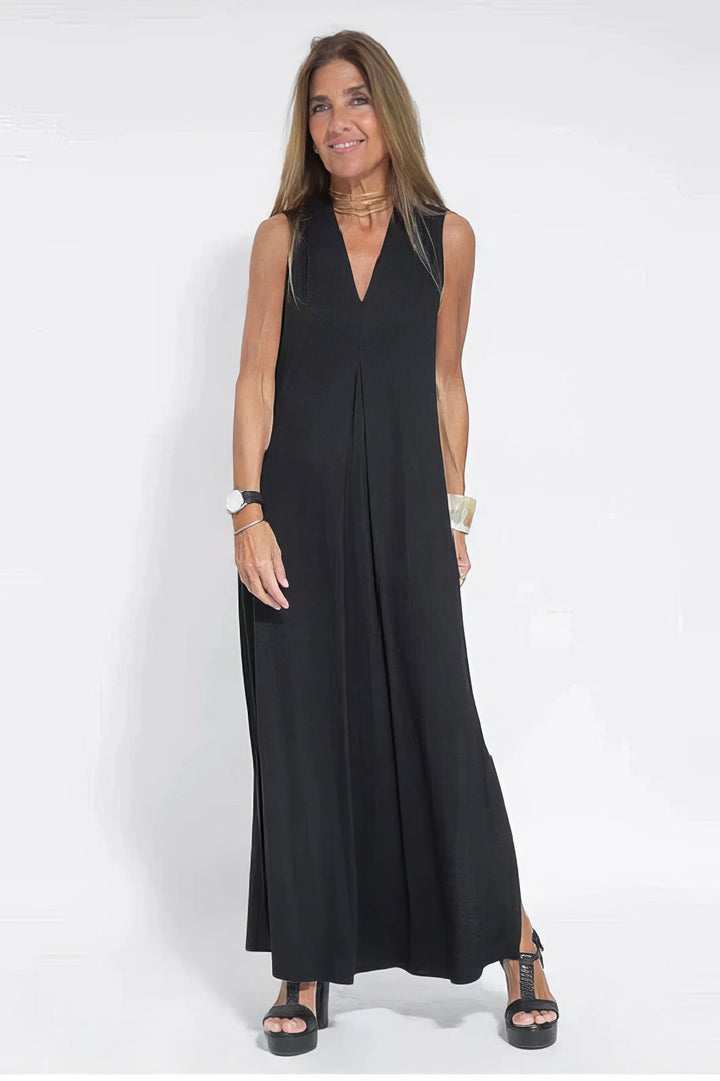 June - Elegant Maxi Dress with Coordinated Cardigan