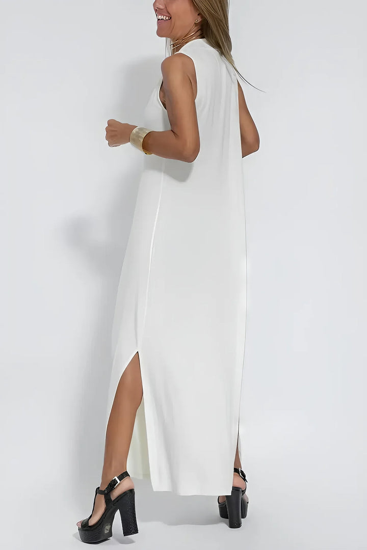 June - Elegant Maxi Dress with Coordinated Cardigan
