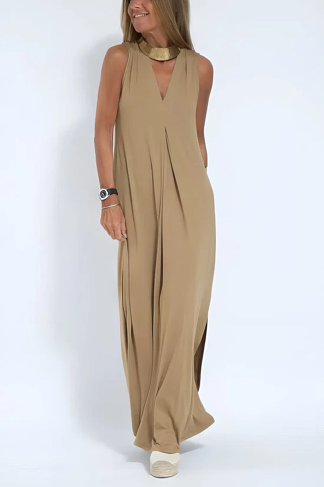 June - Elegant Maxi Dress with Coordinated Cardigan