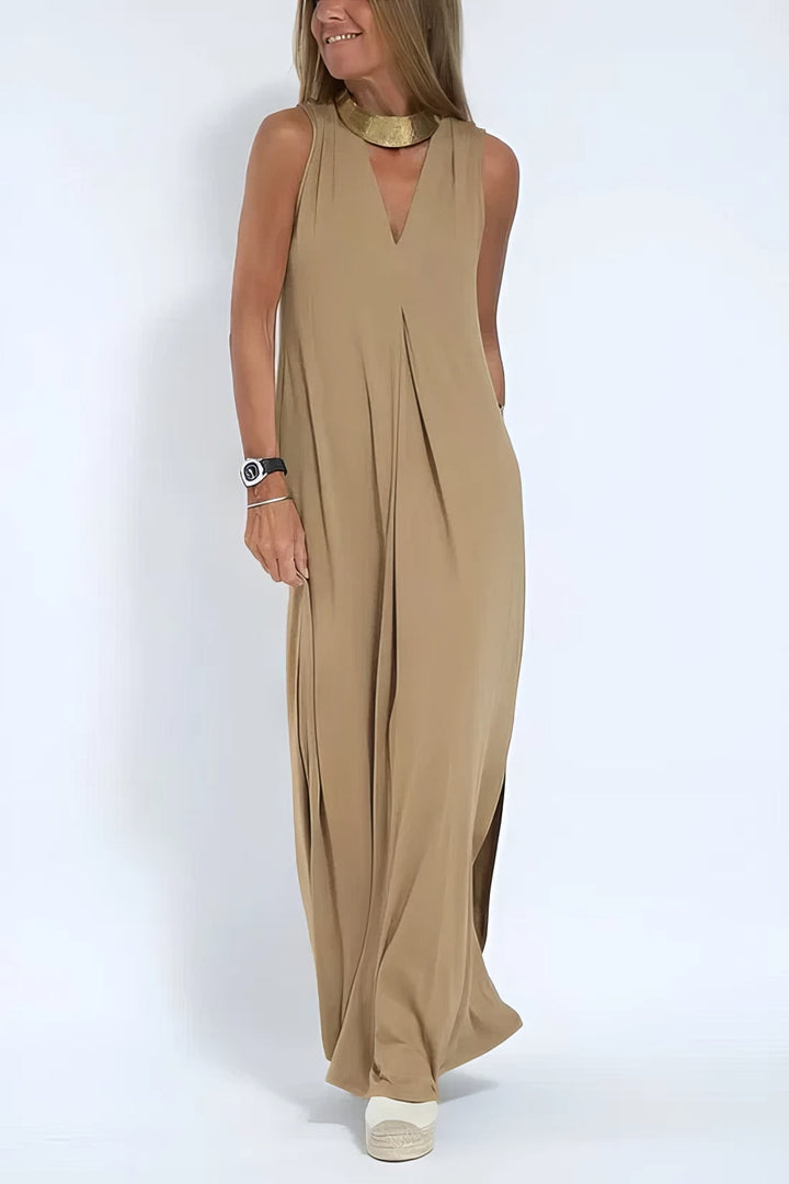 June - Elegant Maxi Dress with Coordinated Cardigan