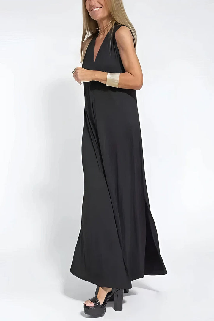 June - Elegant Maxi Dress with Coordinated Cardigan