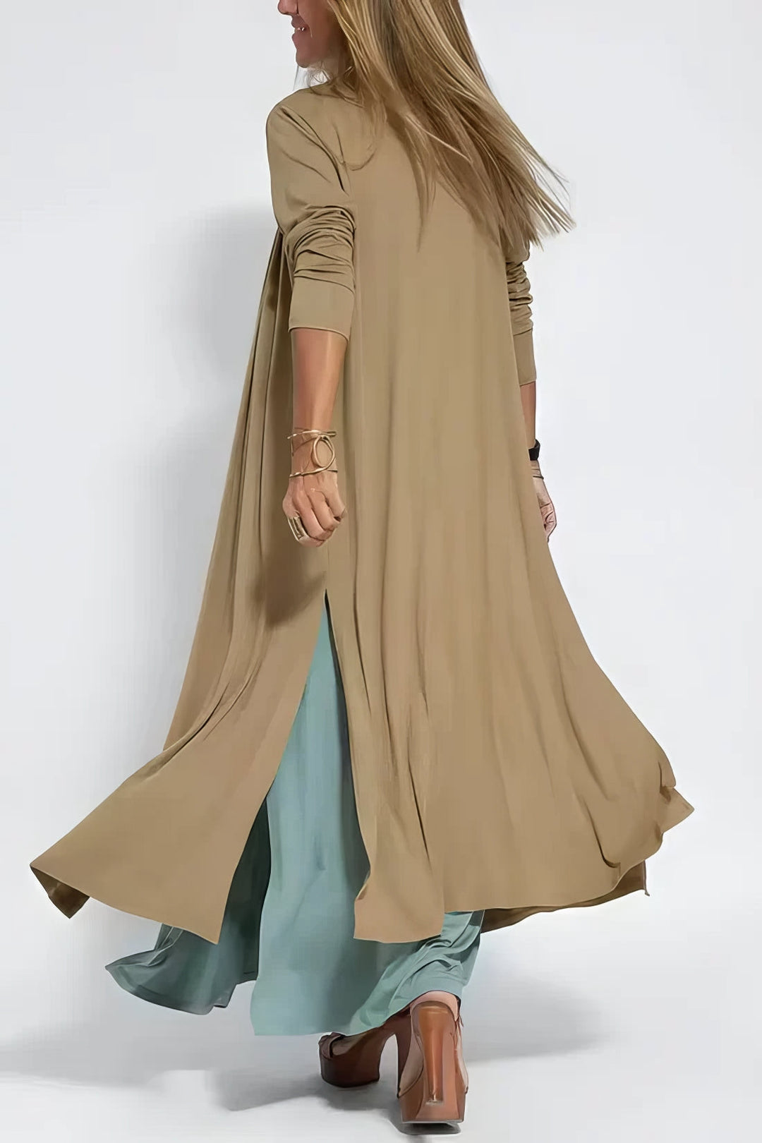 June - Elegant Maxi Dress with Coordinated Cardigan