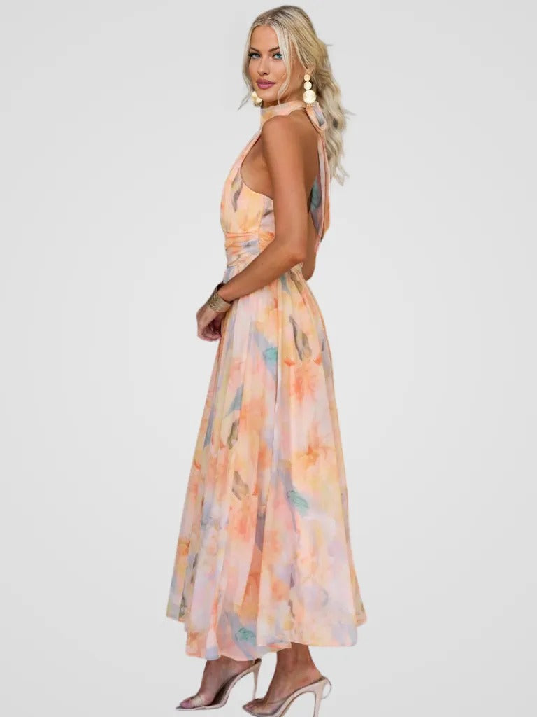 Elviana - Romantic Sleeveless Midi Dress