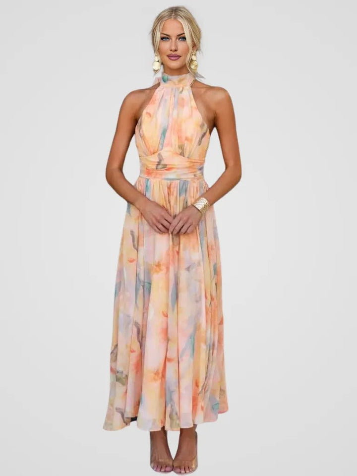 Elviana - Romantic Sleeveless Midi Dress